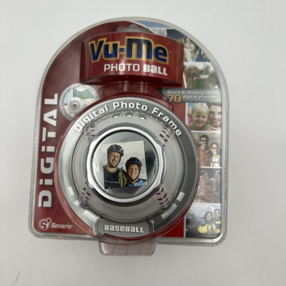 VU-ME Photo Ball Digital Photo Frame Baseball‎ Store Up to 70 Photos Brand NEW